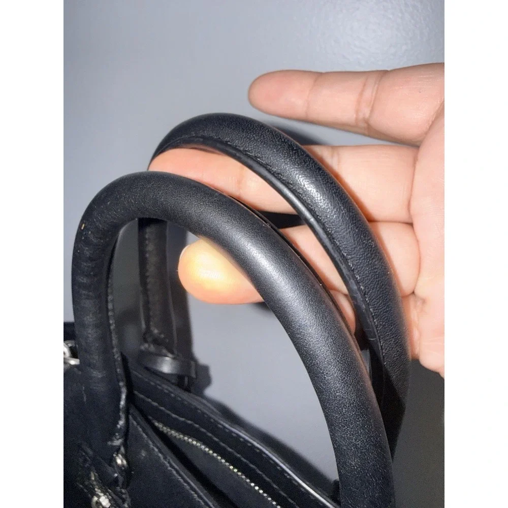 COACH Legacy Leather Mini Tanner‎ Black Crossbody Tote Bag 48894  1